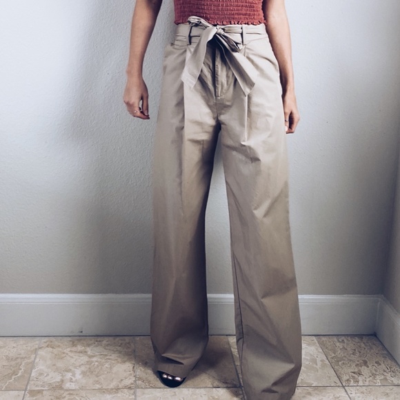 khaki trousers h&m